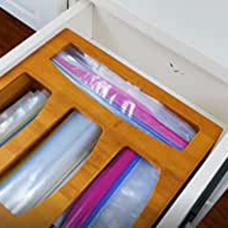 For Kitchen Drawer Separating Documents Plastic Bag Storage Box