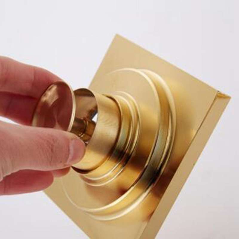 Gold Square Floor Drain Shower Ground Drainer for Bathroom Washroom