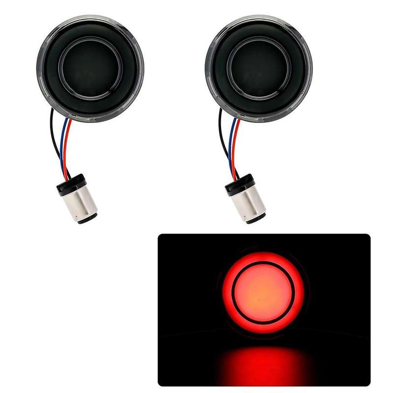 1pair 1157 Bullet-style Smoked Led Turn Signal Light White+yellow