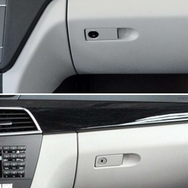 Car Glove Box Switch Handle Storage Box Handle 2046800001 Gray