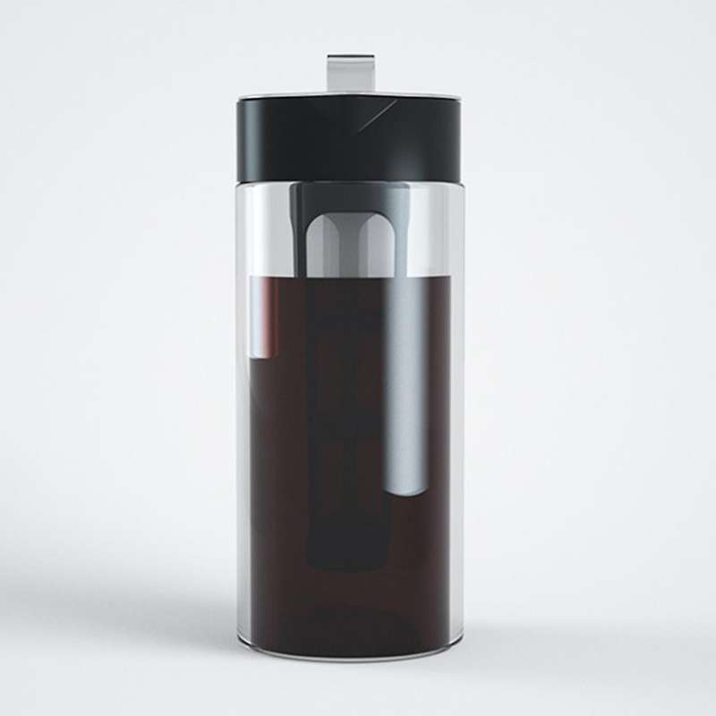 1300ml Espresso Maker Cold Brew Iced Coffee Maker Dual Use Filter