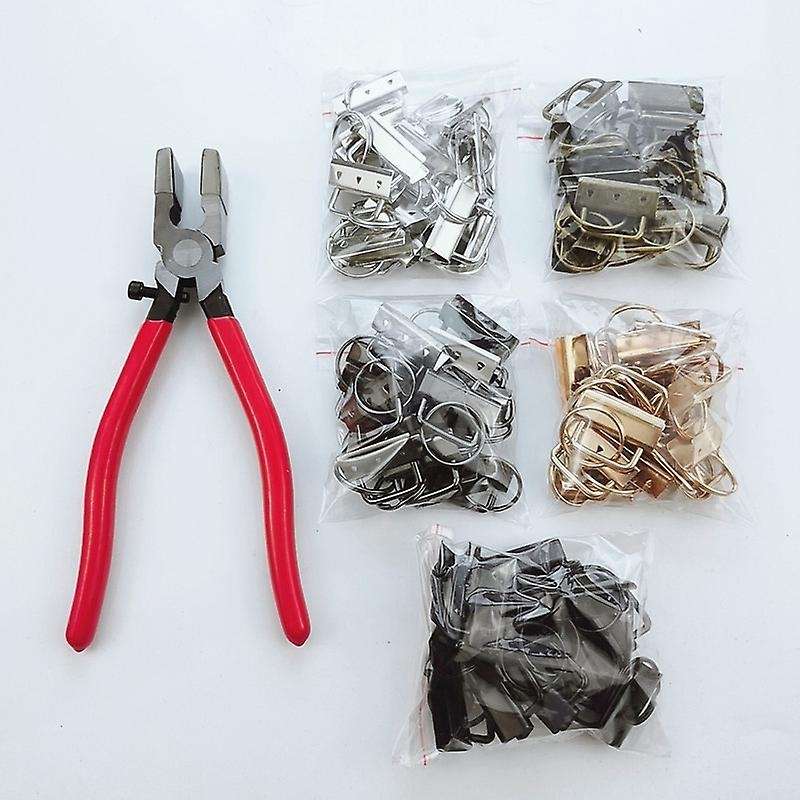 32mm 5 Colors Key Fob Hardware with Key Fob Pliers, with Jaws