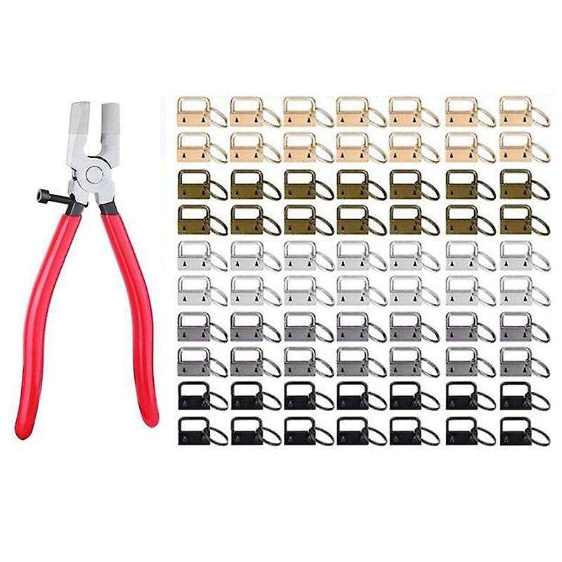 32mm 5 Colors Key Fob Hardware with Key Fob Pliers, with Jaws