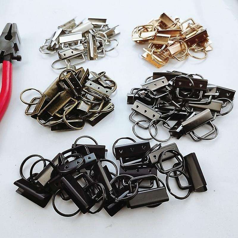 32mm 5 Colors Key Fob Hardware with Key Fob Pliers, with Jaws
