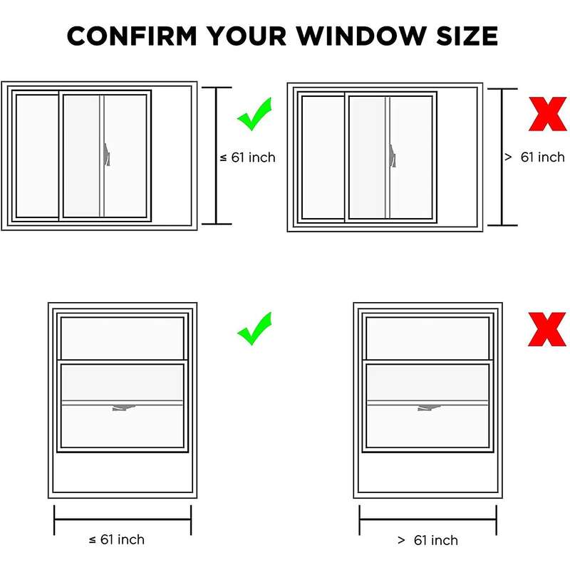 Portable Air Conditioner Window Vent Kit, Window Slide Kit Plate
