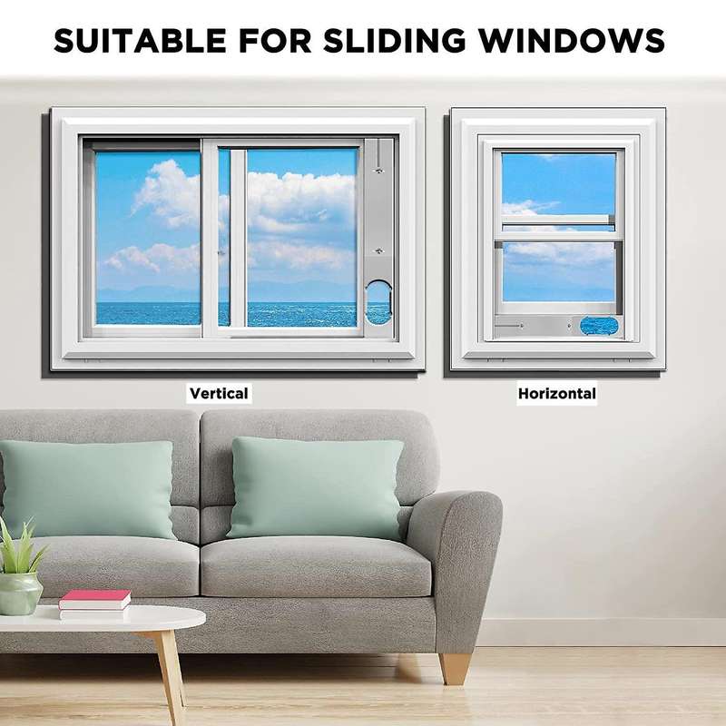 Portable Air Conditioner Window Vent Kit, Window Slide Kit Plate