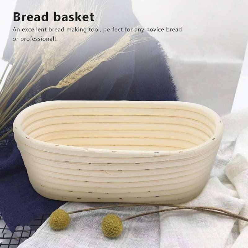 6-piece Preserved Bread Basket 22.86cm Round+25.40x15.24cm Baking Kit