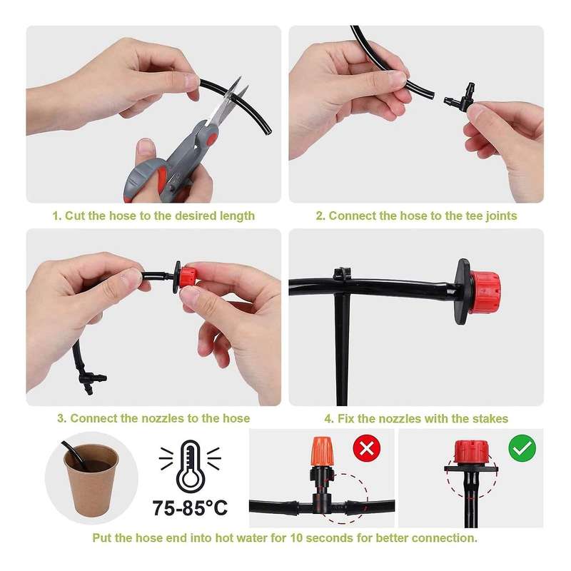 Garden Irrigation System Kit,adjustable for Garden ,patio Plants