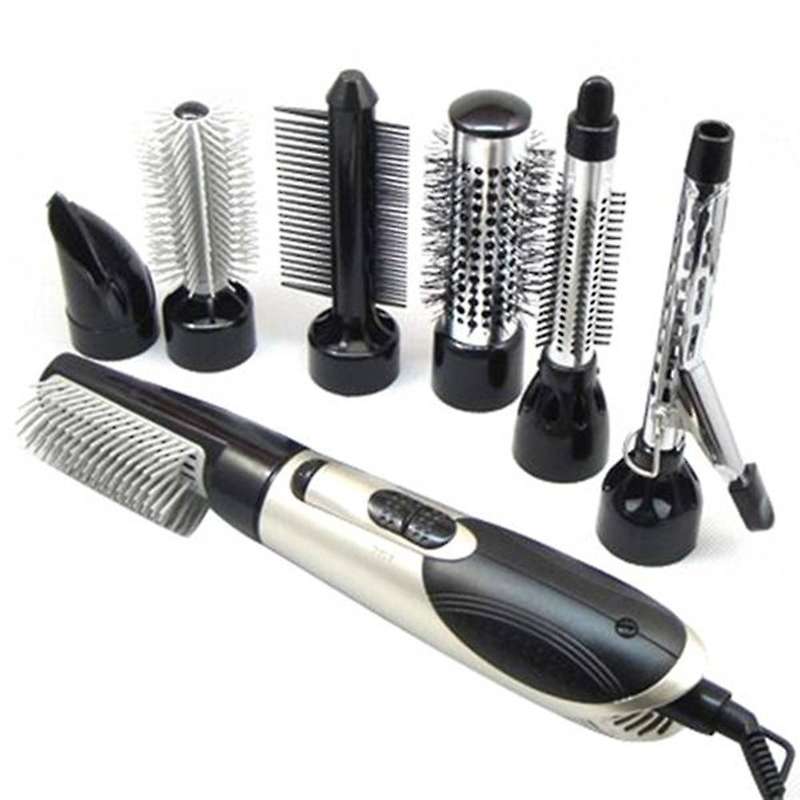 7 In 1 Multifunction Professional Negative Ion Hair Dryer Eu Plug,b