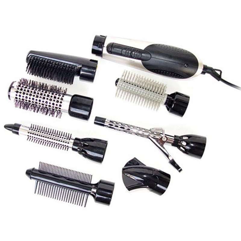 7 In 1 Multifunction Professional Negative Ion Hair Dryer Eu Plug,b