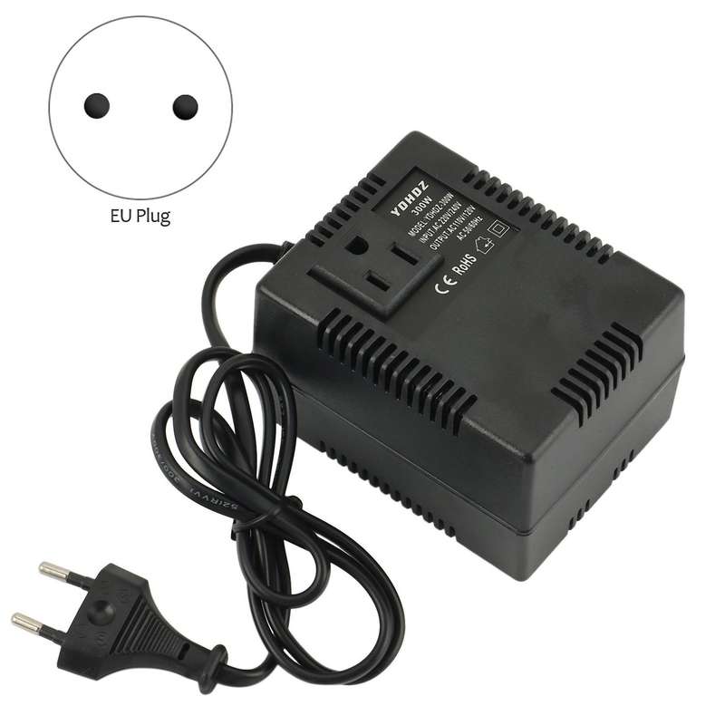 300w Voltage Converter 220v to 110v Transformer Adapter Eu Plug