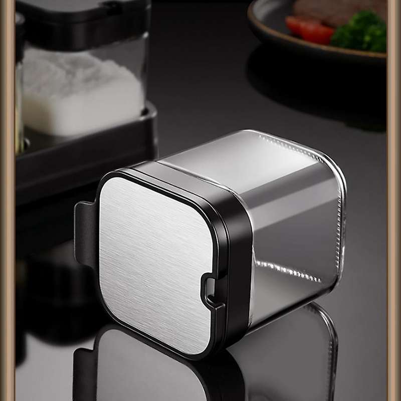 Glass Storage Jars Spice Containers Set with Stainless Steel Lids
