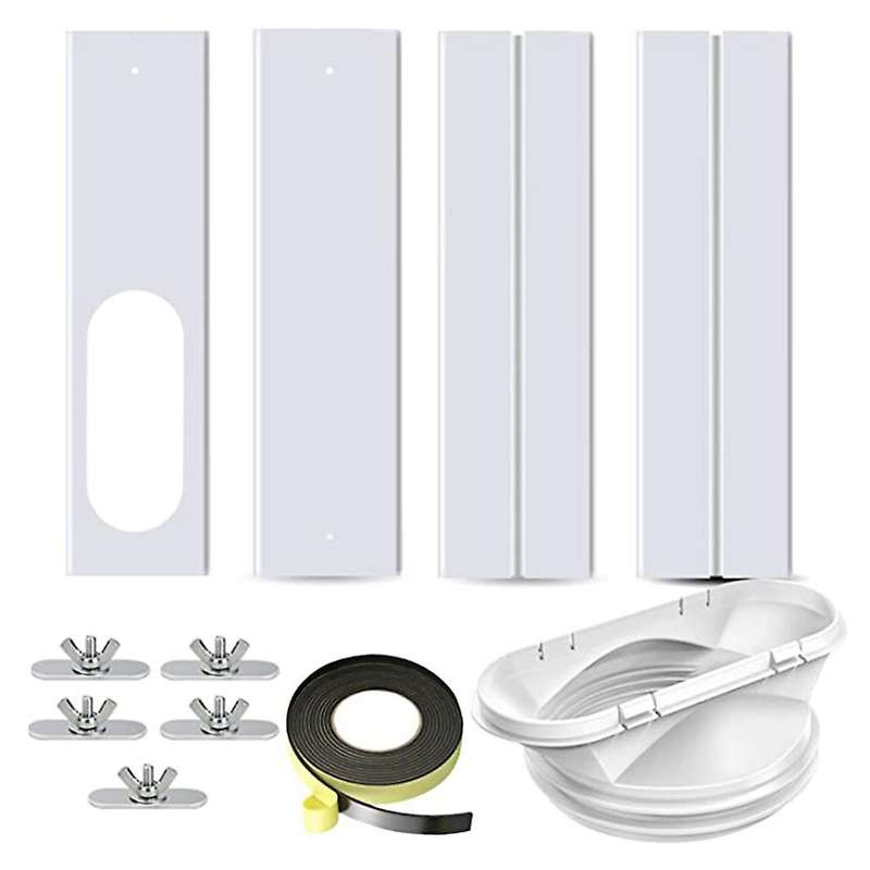 Ac Window Kit with 2-in-1 Coupler for Exhaust Hose, Window Vent Kit