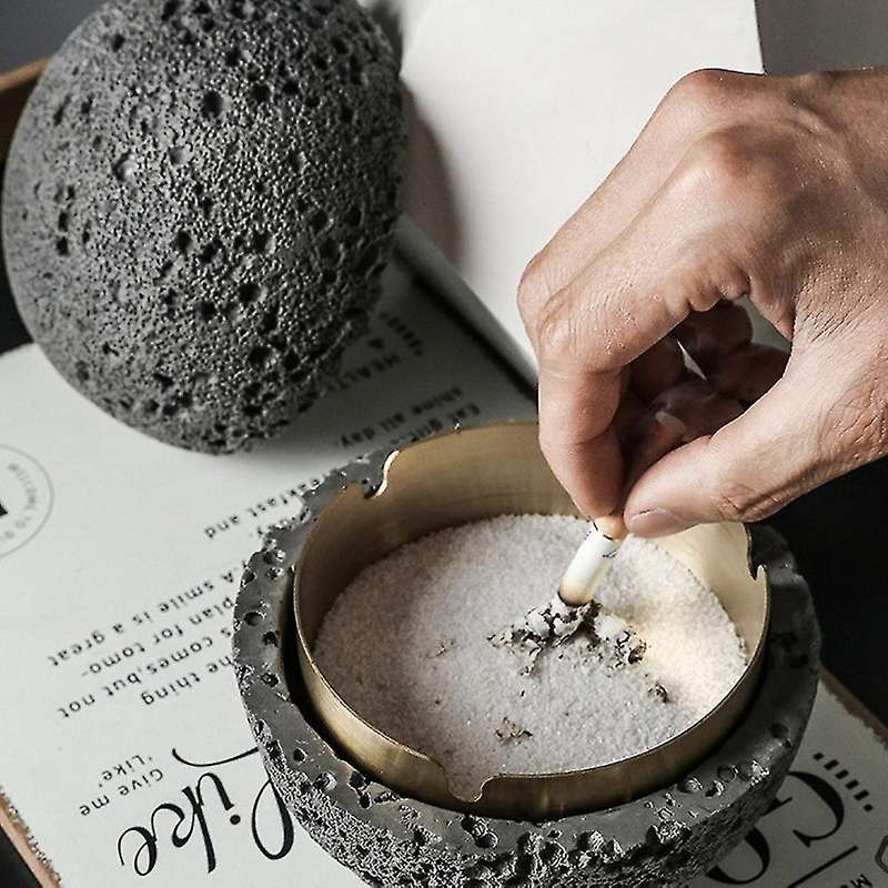 New Cement Ashtray Creative Personality Trend Anti Fly Ash A