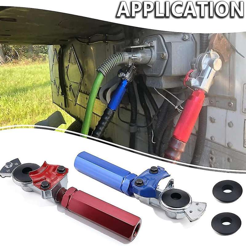 Glad Hand Grips Set with Seals, for Semi Trucks Trailers Tractors Rvs