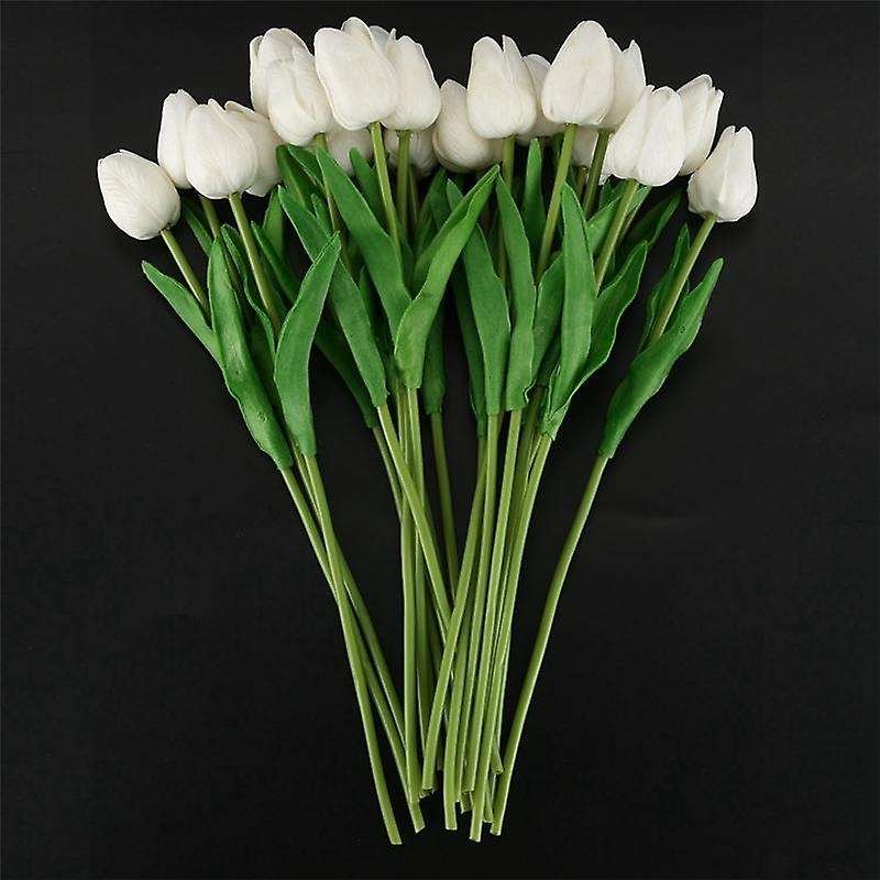 60pcs Tulip Flower Latex Real Touch for Wedding Decor Flower Kc451