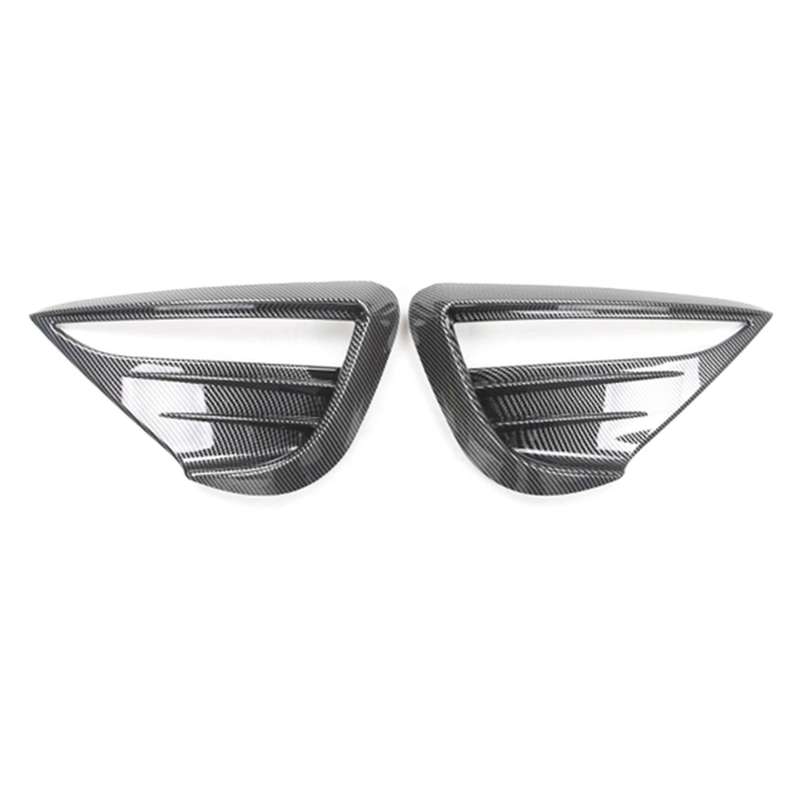 Car Fog Light Hoods for Tesla Model Y 2021-2022 Bright Carbon Fiber
