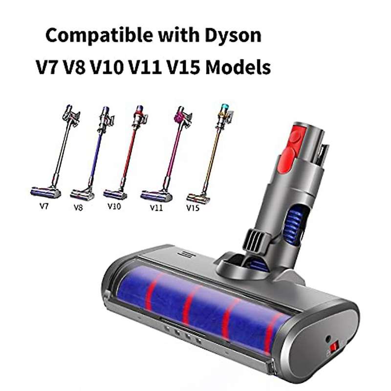 Soft Roller Cleaner Head for Dyson V7 V8 Hardwood Floor Roller Brush