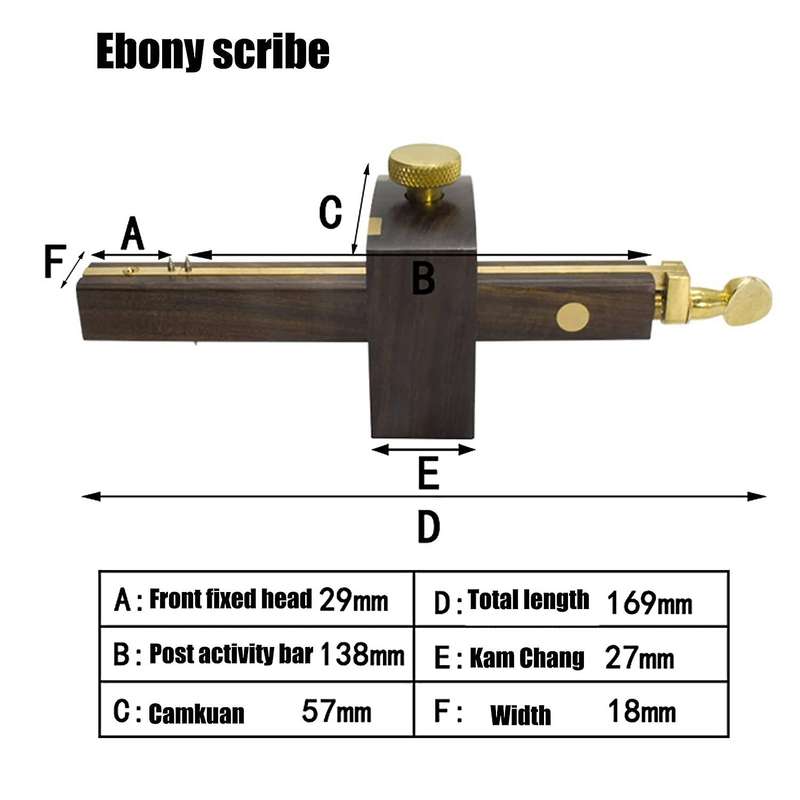Mortise Gauge - Woodworking Scriber Marking Gauge, Wood Sliding