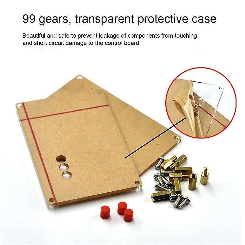 99 Gear Digital Display 12v 10 Square Pen Spot Welder+acrylic Shell
