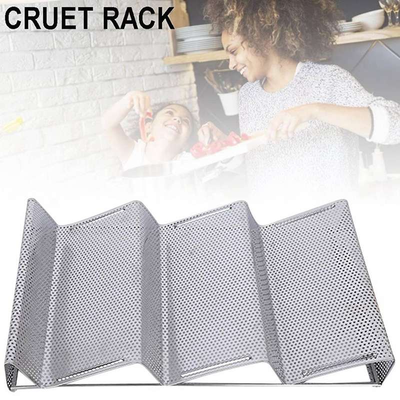 2x 3 Tier Spice Rack Pantry Storage Organizer for Spice Holder