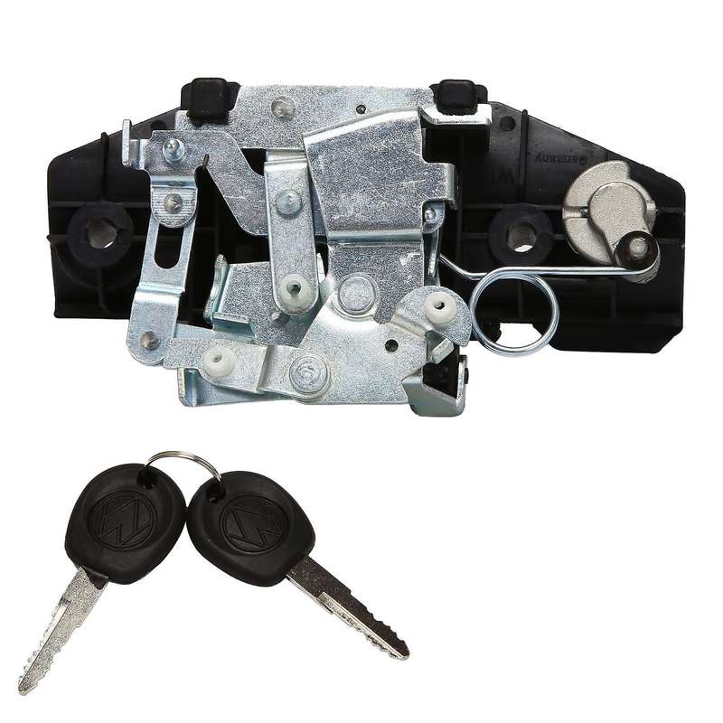 Rear Tailgate Handle Trunk Handle with Lock Closure 2 Keys for T4