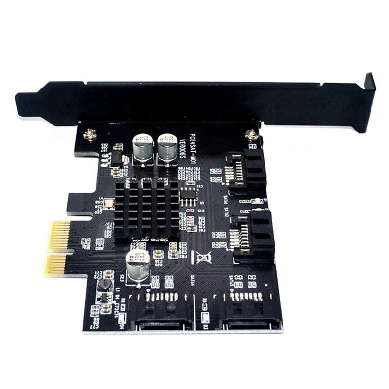 Pci-e to Sata3.0 Controller Expansion Card 4 Port 6g Riser Card