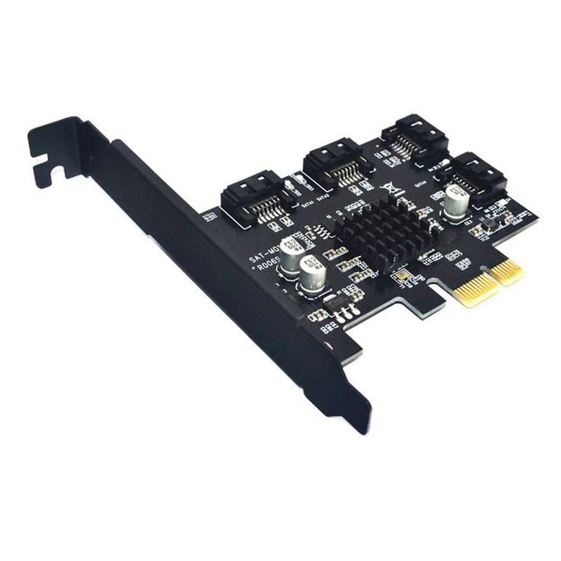 Pci-e to Sata3.0 Controller Expansion Card 4 Port 6g Riser Card