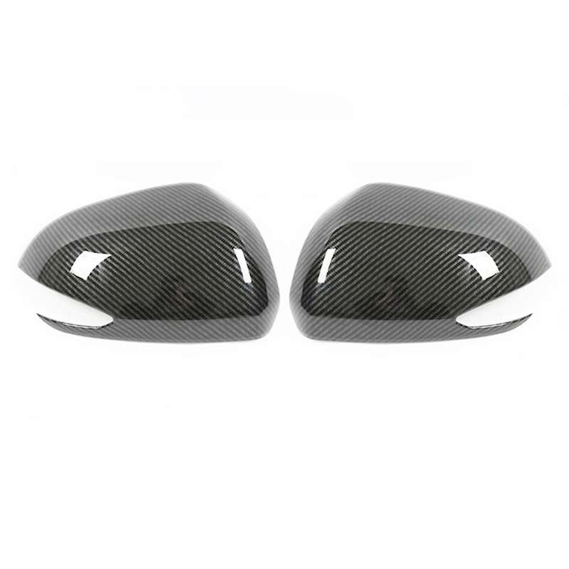 Car Abs Carbon Fiber Rearview Side Wing Mirror Cover Exterior
