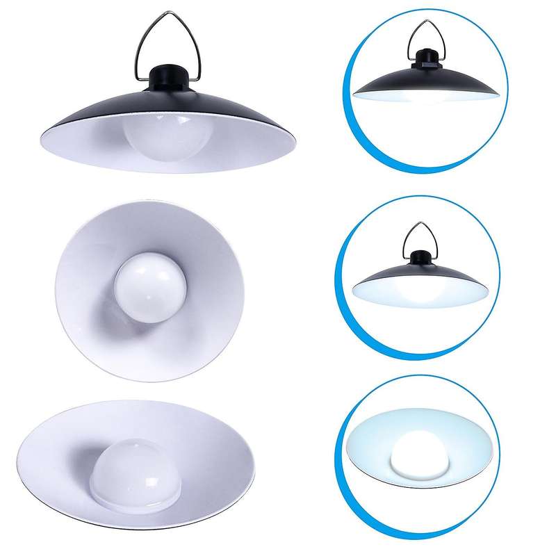 Solar Light Portable Camping Lamp Outdoor Double Head Cold White 20w