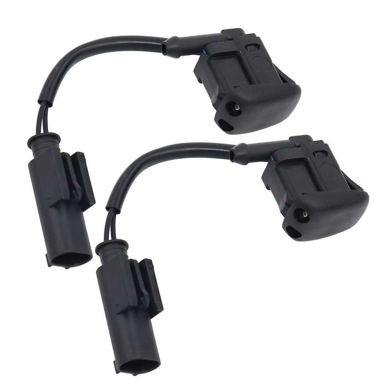 1 Pair New Windshield Heated Washer Sprayer Nozzle Jet 61668361039