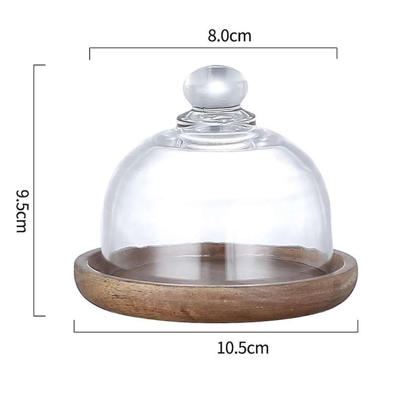 Multifunctional Mini Dessert Serving Stand Acacia Cake Dish