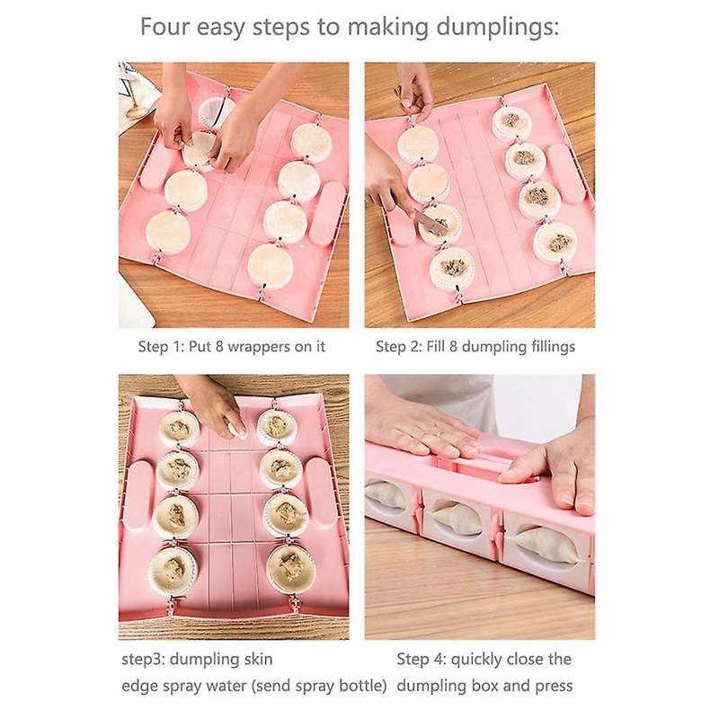Dumplings Maker Jiaozi Make 8 Dumplings At A Time Baking Molds Blue
