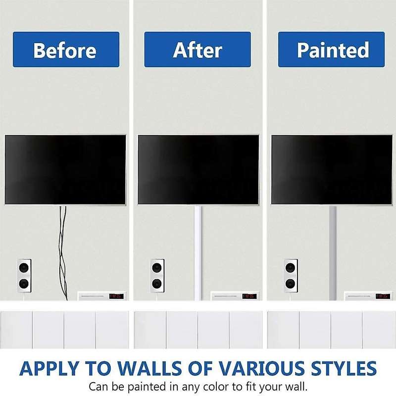 Cable Concealer Cable Trunking Kit ,wall Cable Tidy Wire Channels