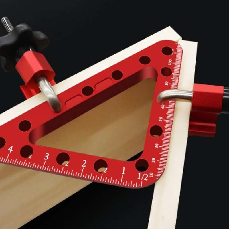 45/90 Degree 120mm Woodworking Panel Positioning Ruler Fixing Clamp