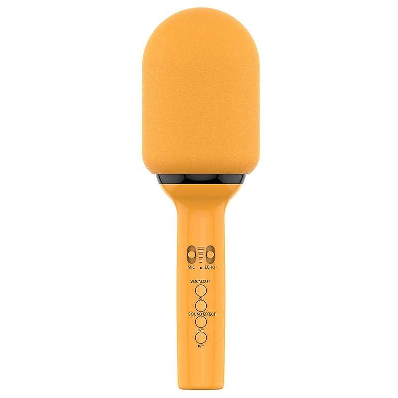 Wireless Bluetooth Dynamic Microphone Car Microphone Orange