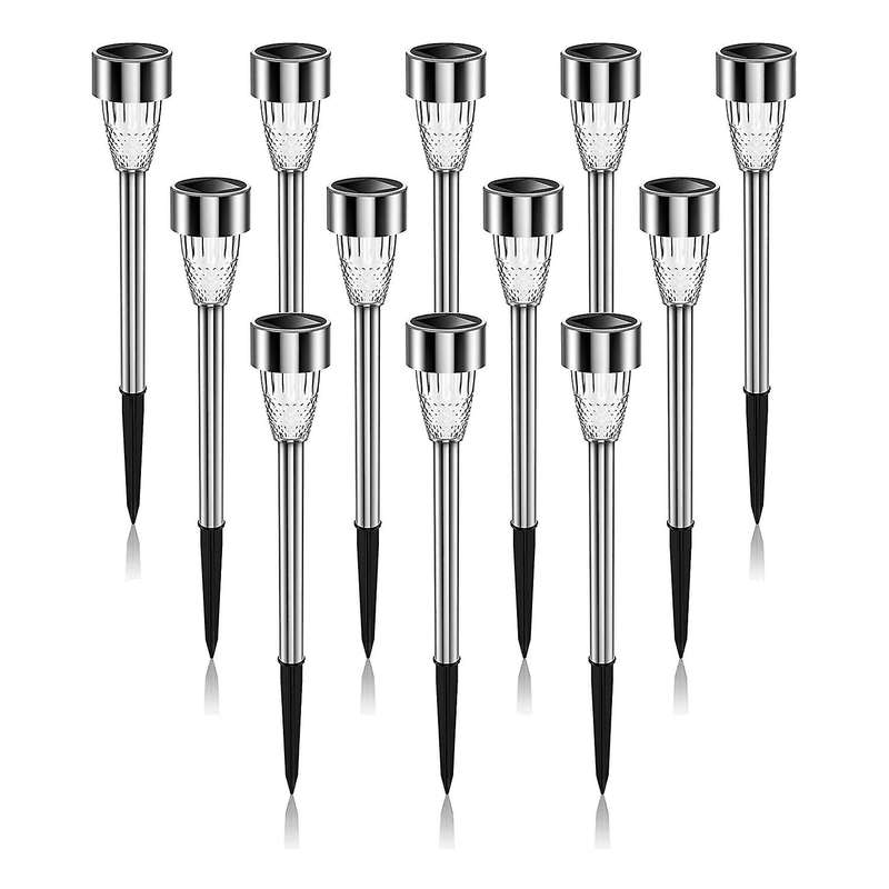 Ultra Bright Solar Lights 12 Pack, for Yard Patio Pathway Landscape