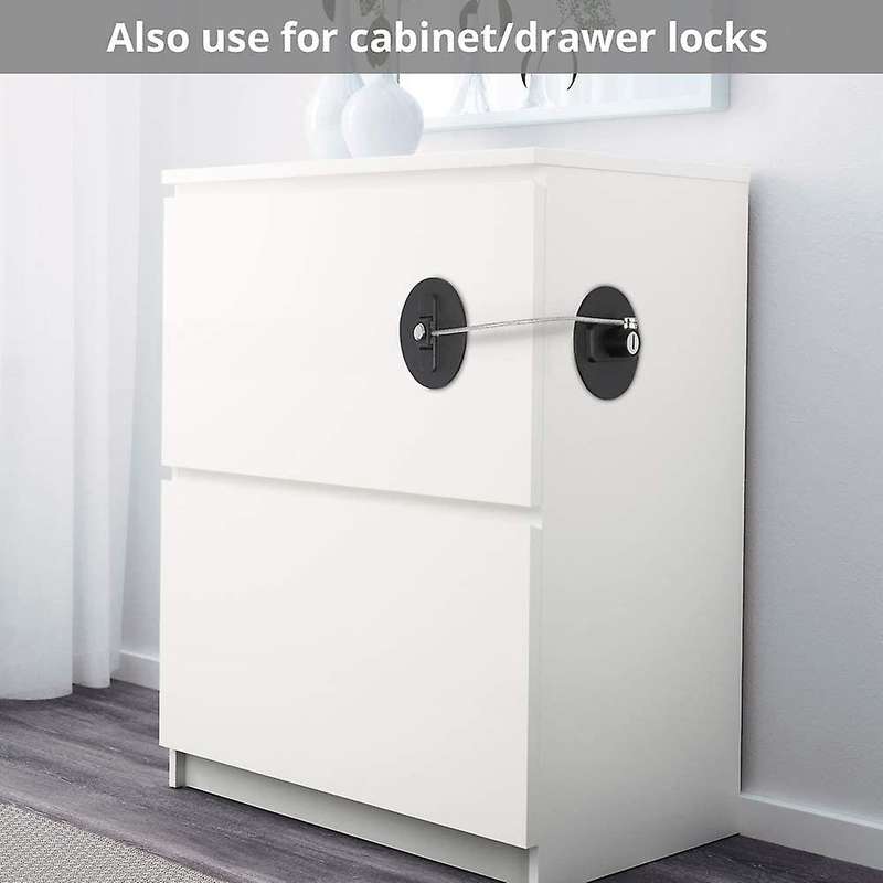 Refrigerator Lock 4 Pack Freezer Door Lock Child Safety Cabinet Lock