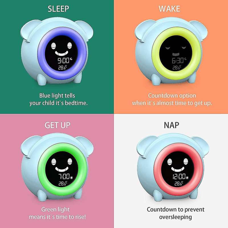 Alarm Clock for Kids with Nap Timer for Toddlers Wake Up Light