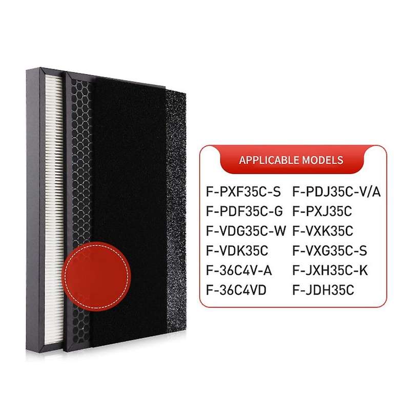 3pcs for Panasonic F-pxf35c-s F-pxj35c Hepa Activated Carbon Filter