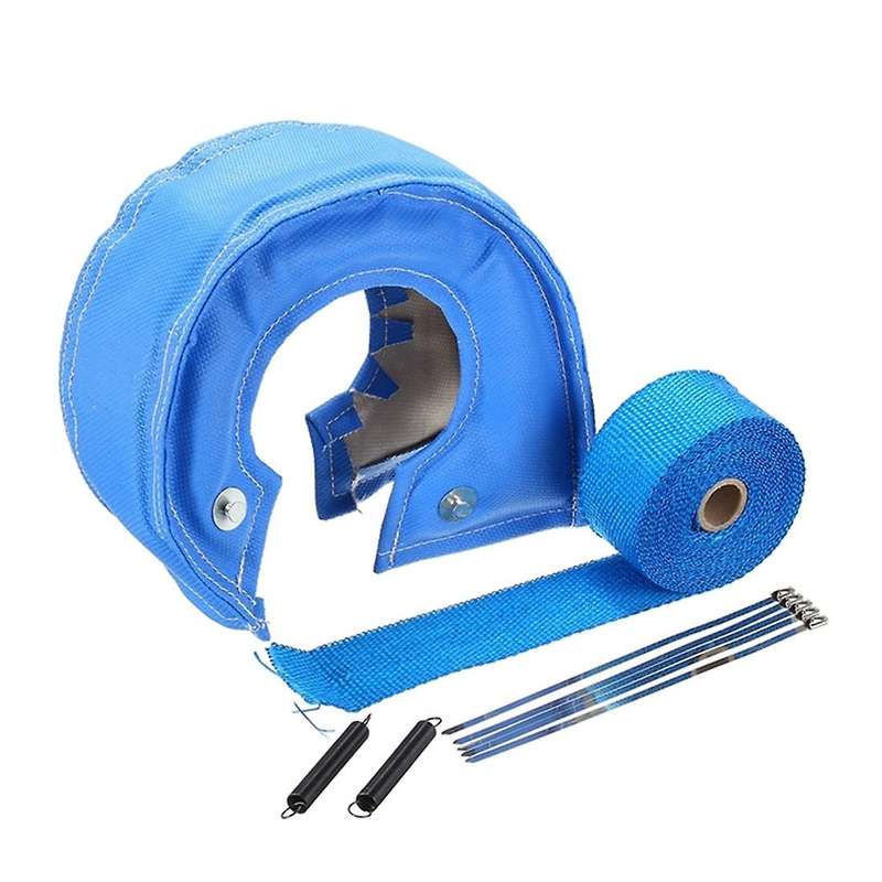 1set T3 Racing Turbo Heat Shield Blanket Cover for T25/t28/gt25 Blue