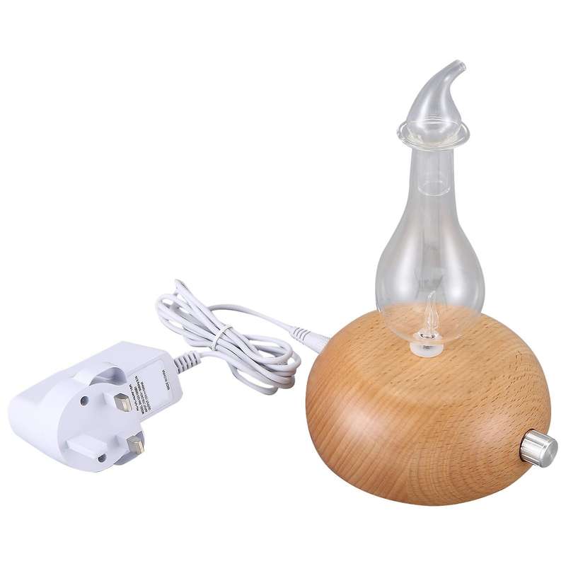 Glass Aromatherapy Pure Essential Oils Diffuser Humidifier Uk Plug