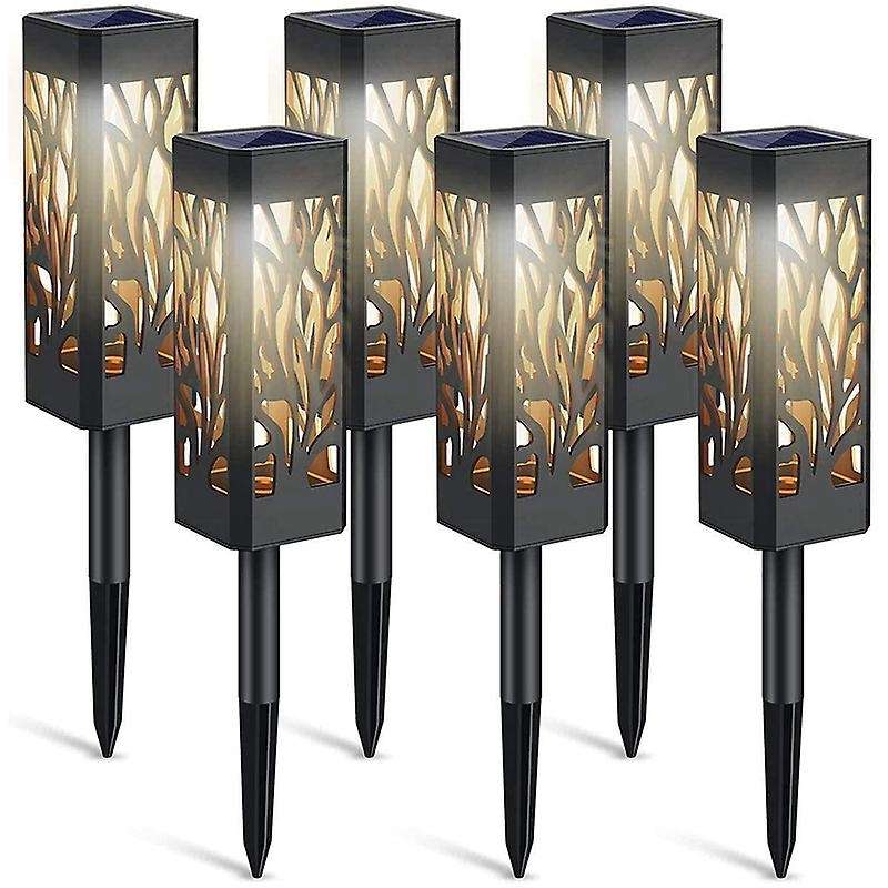 Solar Lights Outdoor 6 Pack Garden Lights Solar Powered