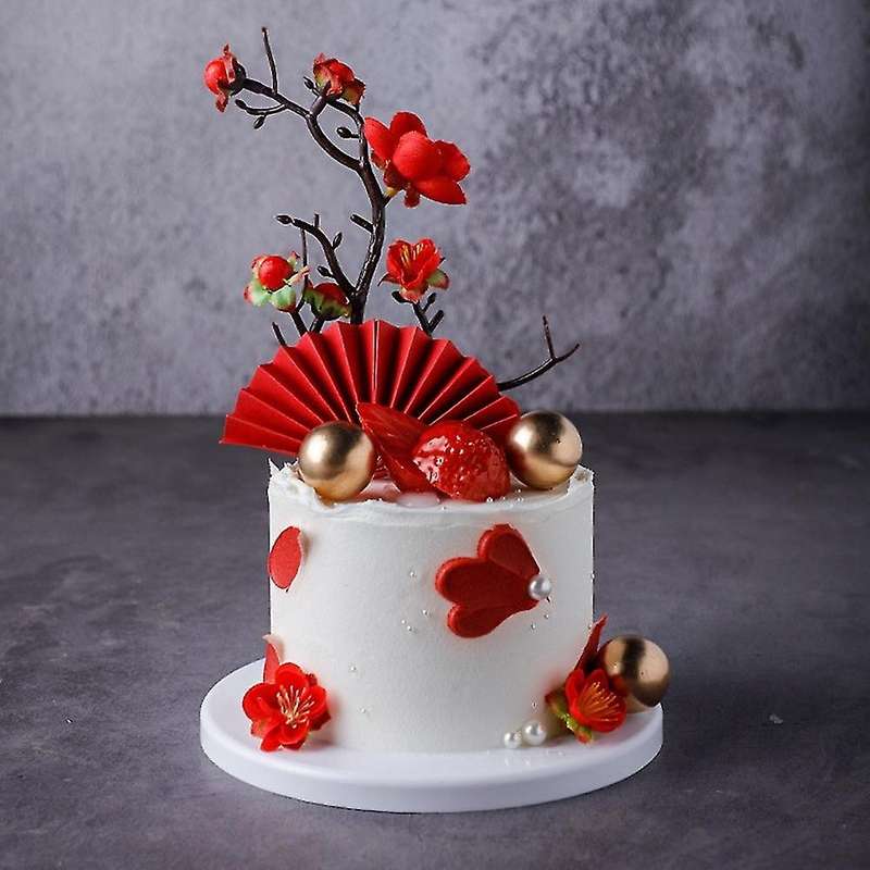 6inch Silicone Cake Model Embryo Birthday Cake Window Display (d)