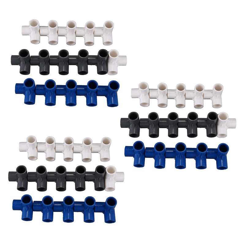 48pcs Plastic Pvc 20mm Hose Tee Connector for Garden Irrigation