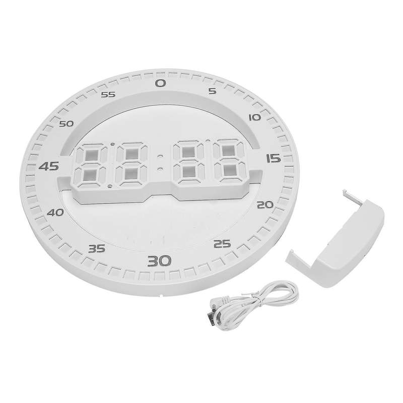 Silent 3d Digital Led Wall Clock Alarm with Calendar for Decor B