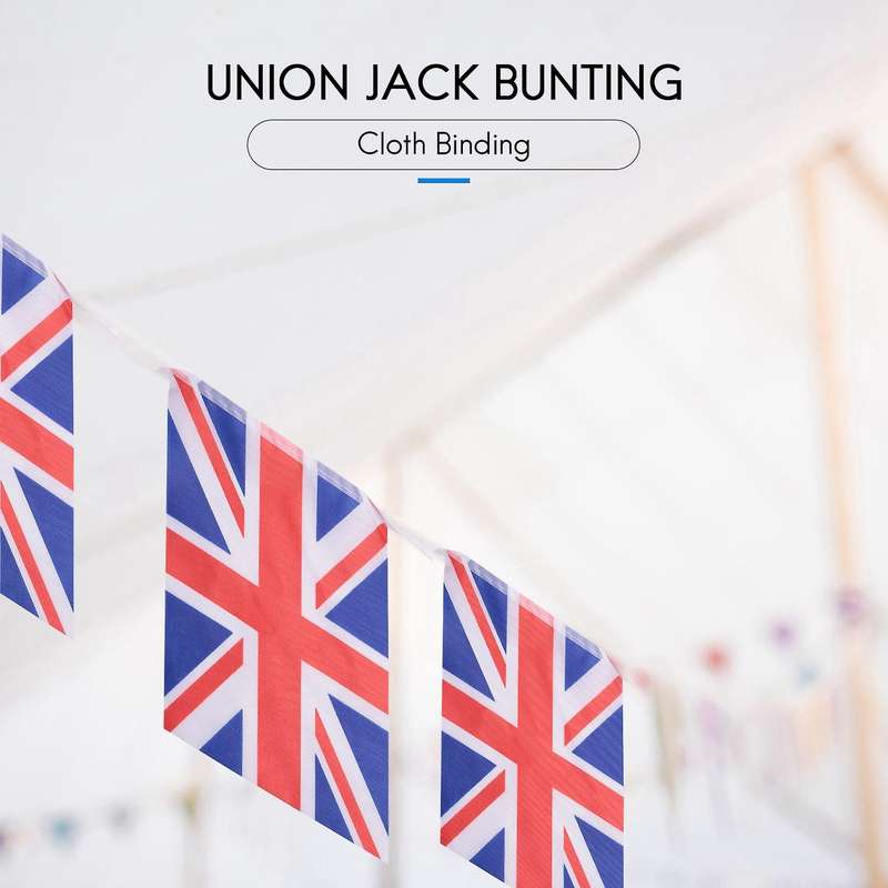 10x Union Jack Bunting 9 Metres/30ft Long with 30 Flags