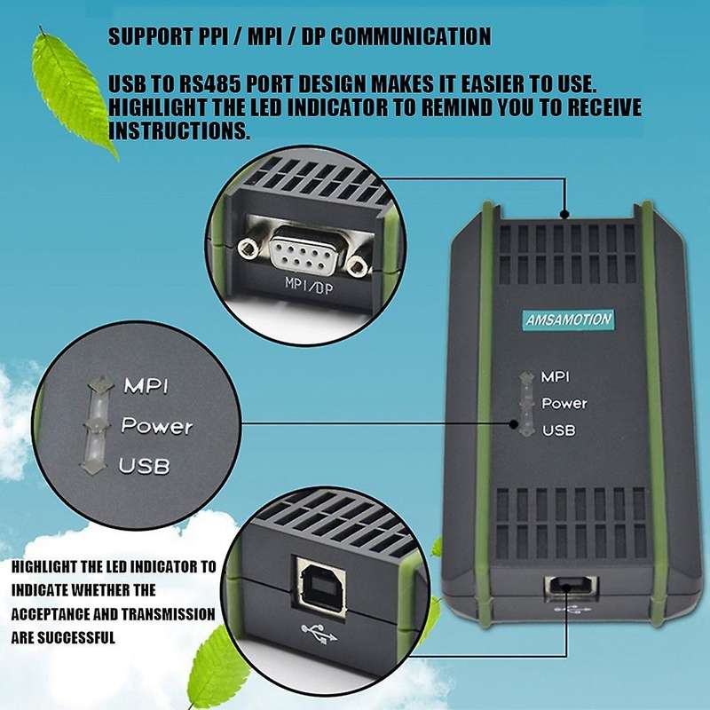 Amsamotion Usb Programming Cable for Siemens S7-200/300/400 Profibus