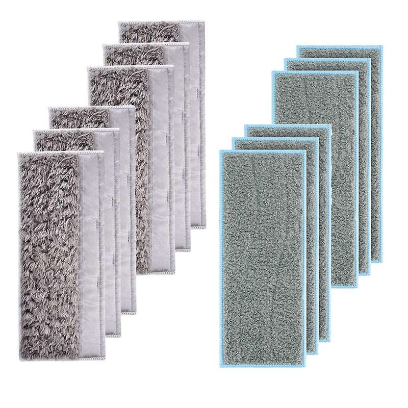 12pcs Washable Wet Mopping Dry Mopping Pads for Irobot Braava Jet M6