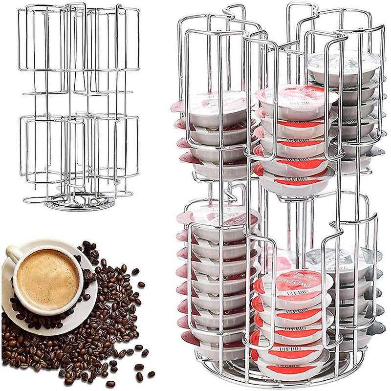 Capsule Holder for Coffee Capsules, Carousel Capsule Dispenser